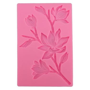 Imagem de Bandeja de moldagem para fontes de silicone de flor Jóias secas de jóias de flores decorativas de chocolate resina de argila Ferramenta de cozimento para resina Decorações de bolo