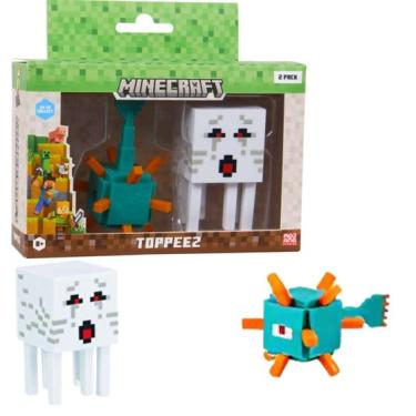 Imagem de Boneco - Minecraft Ghast e Guardiao MULTIKIDS