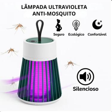 Imagem de Mata Pernilongos USB Luz UV Compacta Para Dormir Silenciosa Portátil -