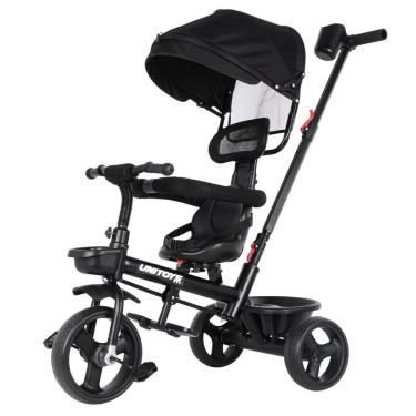 Imagem de Triciclo Com Empurrador Confort Preto