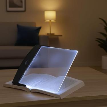 Imagem de LUZ LED LUMINARIA NOTURNA PRA LEITURA DE LIVROS DOCUMENTOS REVISTAS ABAJUR CAMA PORTATIL SEM FIO