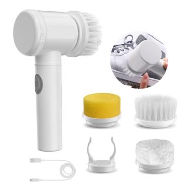 Imagem de Escova Elétrica Para Limpeza Pesada Recarregável Limpador Multiuso Sem Fio Prático e Fácil - NYBC