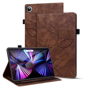 Imagem de Rosbtib Capa para Samsung Galaxy Tab A8 10,5 polegadas 2022/2021, capa fólio à prova de choque com bolso para cartão para Galaxy Tab A8 de 10,5 polegadas SM-X207/X205/X200 - Árvore da Vida marrom