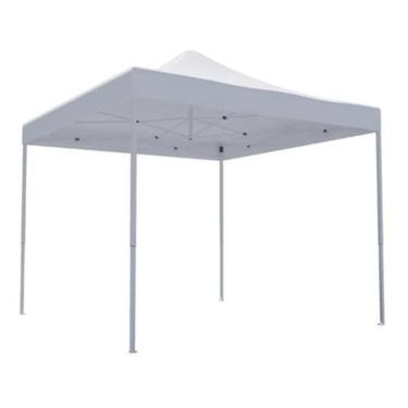 Imagem de Tenda Gazebo Impermeável Aço Branco 3X3 M Praia E Jardim
