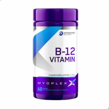 Imagem de Vitamina B12 Cianocobalamina 2,4ug 60 Capsulas Myoplex, Natural
