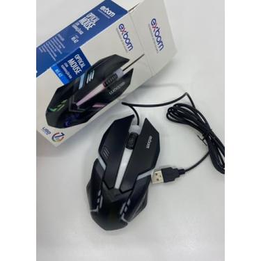 Imagem de Mouse Gamer Usb Led Rgb 1200DPI Exbom - MS-62
