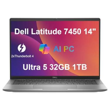 Imagem de Laptop empresarial Dell Latitude 7450 7000 (35.6 cm FHD+, Intel 12-Core Ultra 5 135U (> i7-1355U), 32GB RAM, 1TB SSD), KB retroiluminado, webcam RGB HDR 1080p, 2 Thunderbolt 4, Wi-Fi 7, Win 11 Pro, PC