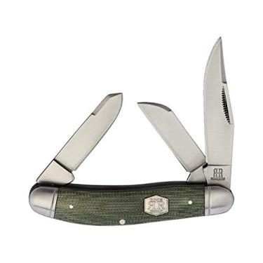 Imagem de Rough Ryder Sowbelly verde Micarta escovado RR1991