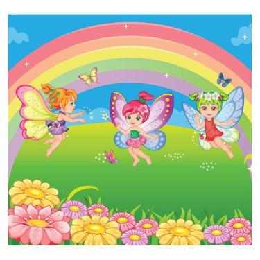 Imagem de Papel de Parede Adesivo Infantil Fadas Quarto Menina - 742pcp - Allodi