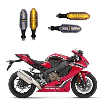 Imagem de KIT 4 Seta Esportiva Pisca de Led Modelo P26 para Moto Honda CB 1000R 