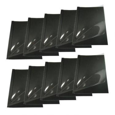 Imagem de Kit 10 Capas Encadernação Térmica Até 60 Folhas A4 Preta - IBACEMIL