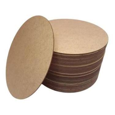 Imagem de 30 Sousplat Mdf Kit Oferta Suplas 20 Cm Oferta 6Mm - Cru - Lúdica Arte