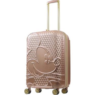Imagem de FUL Disney Mickey Mouse Bagagem com rodinhas de 66 cm, mala rígida com rodas giratórias, ouro rosa