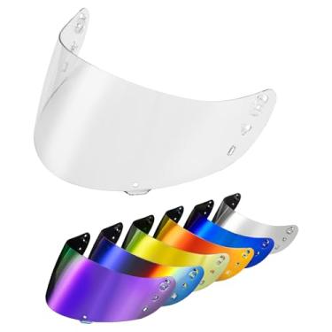 Imagem de PSLER Viseira Icon Ic04 - Icon Ic-04 Airframe Pro/Airmada/Airform viseira de motocicleta proteção UV capacete de substituição para viseira matizada para Ic04, transparente