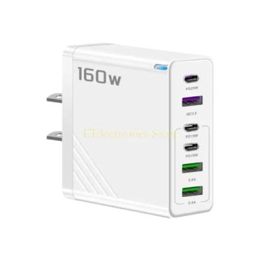 Imagem de B03C Base de parede portátil de 160 W, multiportas, adaptador de energia, bloco de carregamento para tablet