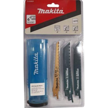 Imagem de Kit 06 Lâminas De Serra Sabre Madeira E Metal Makita D-53051