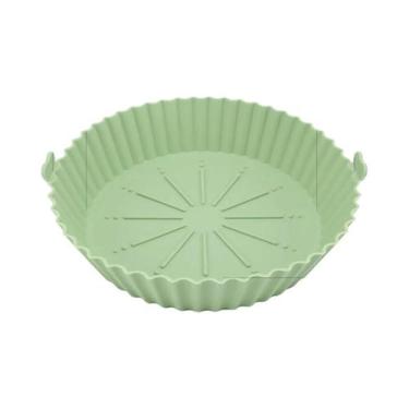 Imagem de Forro De Silicone Reutilizável Para Air Fryer, Bandeja De Cozimento De