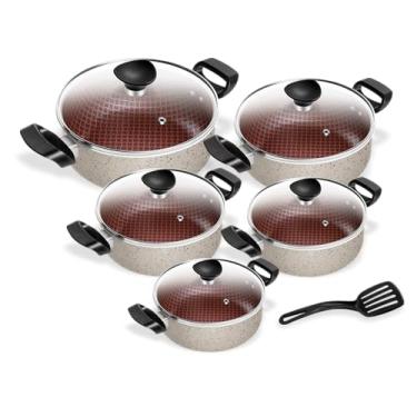 Imagem de Conjunto Redondo Spesso Antiaderente Patolux Preto Vanilla