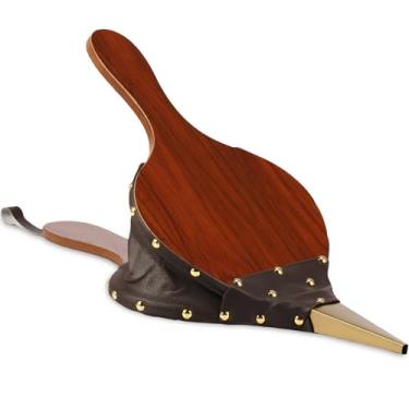 Imagem de DJAPWPX Lareira de madeira soprador de fogo portátil de madeira com bocal fundido resistente ao calor para churrasqueira soprador de ar leve chaminé de mão com alça para pendurar para acampamento ao