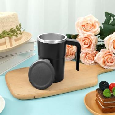 Imagem de DJAPWPX - Caneca de café magnética com agitação automática, xícara de café elétrica de aço inoxidável, caneca de café magnética inteligente e eficiente com agitação automática, xícara de café de