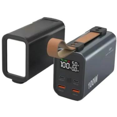 Imagem de Carregador Power Bank Portátil, 30000mAh, 100W, para Notebook e Dispositivos Eletrônicos, Bateria Externa de Alta Capacidade