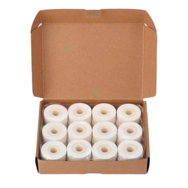 Imagem de ICZW Codificador de carimbo sólido Lnk Roll para máquina de selagem de codificação 380 12 peças (branco, 36 x 16 mm)