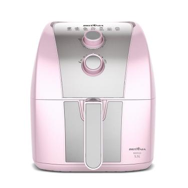 Imagem de Air Fryer Rosa Britânia 5,5L Sem Óleo 1500W BAFE53