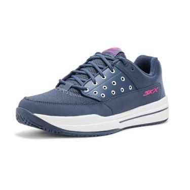 Imagem de Skechers Tênis feminino Viper Court Luxe, Azul marino, 40