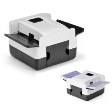 Imagem de Automatic Card Shuffler Machine 1-2 Deck Rechargeable 2000mAH Playing Cards One-Click Quiet Shuffling for Poker, UNO, Blackjack, Skip-Bo, Phase 10, Spades, Bridge, Casino