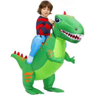 Imagem de Fantasia de Dinossauro Inflável para Crianças - Kooy, Confortável e Divertida