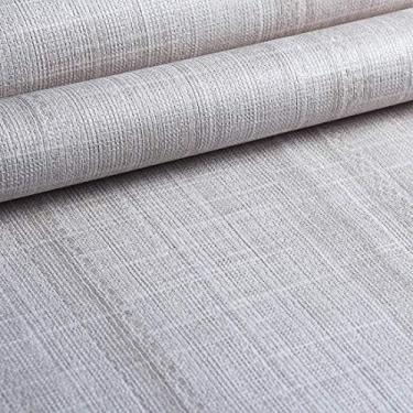 Imagem de Papel de Parede Importado Decoratto Linho Cinza