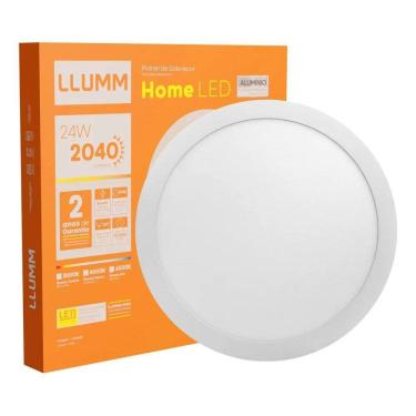 Imagem de Plafon Home Led 24W Sobrepor Redondo 30Cm Branco Neutro 400