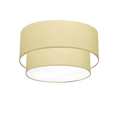 Imagem de Plafon Para Banheiro Cilíndrico Sb-3045 Cúpula Cor Algodão Crú