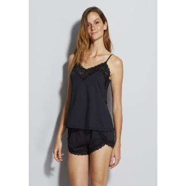 Imagem de Short Doll Hope Lingerie Coleção Love Stories - Ref. LCS55, Preto, G