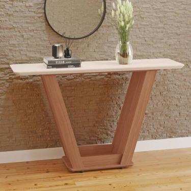 Imagem de Aparador Oregon 100 MDF Tuboarte, Freijo com Off White