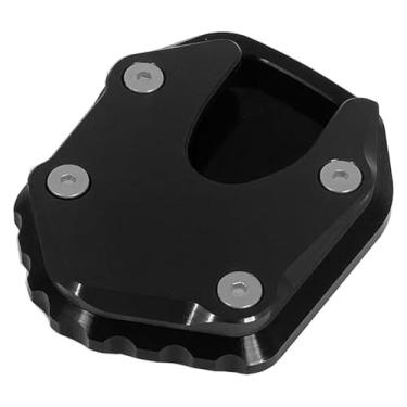 Imagem de BYYINGSUS Extensão de suporte de placa ampliadora de suporte lateral para pé de motocicleta compatível com NC750X NC 750X NC750 X/DCT 2021 2022 2023 (preto)
