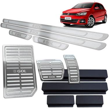 Imagem de Soleira Pedaleira Descanso Gol G6 G7 12 A 20 Auto Prata AR