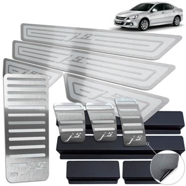 Imagem de Pedaleira Descanso Soleira Inox Jac J5 2011 A 2016 Prata