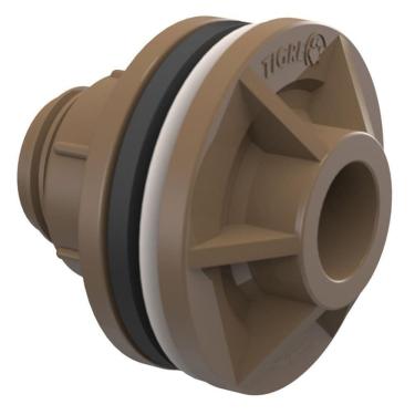 Imagem de Adaptador Soldavel Com Flange Fixo 32mmx1"" - 22002449 - Tigre Adaptador Flange Soldavel Caixa D Agua 32mm Tigre