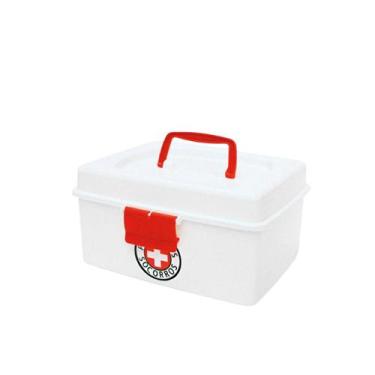 Imagem de Caixa Medicamentos Mini Plasnorthon 18x9cm Porta Remédios Compacta Plá