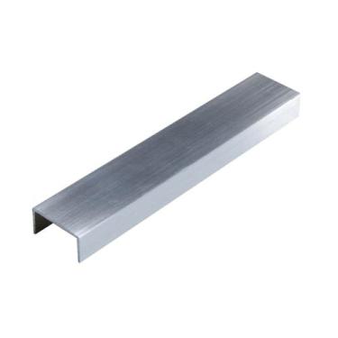 Imagem de Listelo Largo Tibre em Alumínio 20mmx10mm - Homeney, Alumínio Escovado