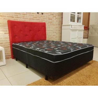 Imagem de Cama Box Casal Conjugada Ortopédico (5cm) Colchão Dos Sonhos