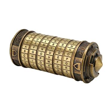 Imagem de YOUTHINK Letra Romântica Bloqueio de Senha, Clássico Elegante DIY Configuração Decorativa de Liga Prática de Zinco de Zinco Brinquedão de Bronze Verde, Ideal para Surpreender Seu Amante,