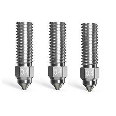 Imagem de Pacote de bicos de latão resistente ao desgaste com 3 peças, supersuave, compatível com acessórios de impressora 3D Creality K1, K1 Max, CR-M4, Ender 3 V3 KE, CR10 SE