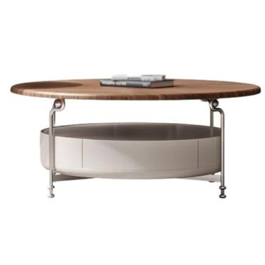 Imagem de Mesa de centro moderna, mesa de centro criativa, sala de estar, luz doméstica, luxuosa, redonda, mesa de café, mesa lateral, mesa de canto