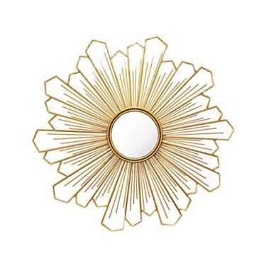 Imagem de Espelho Moderno Espelho Decorativo Espelho de Parede Redondo Espelho Decorativo de Parede Adequado para Quarto Sala de Estar Varanda (Tamanho: B)