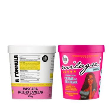 Imagem de Kit Lola A Fórmula Máscara 450ml e Milagre Creme para Pentear 450ml - 