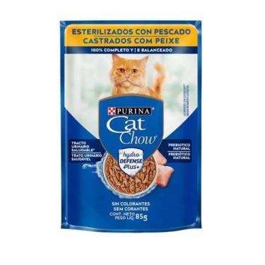 Imagem de Ração Úmida Cat Chow Castrados Adulto Peixe 85g - Purina