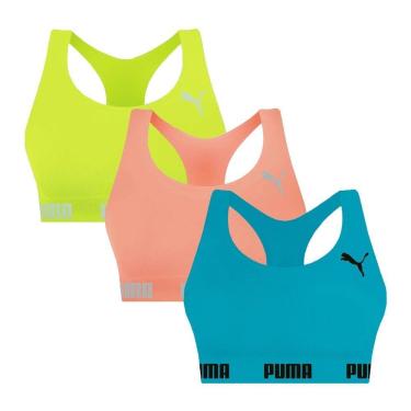 Imagem de Kit 3 Tops Puma Nadador Sem Costura Feminino