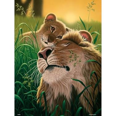 Imagem de PieceRelax Quebra-cabeças de plástico para adultos 1008 peças - Schim Schimmel - O amor de um pai mais satisfatório jogos de mesa e presentes sem necessidade de tapete de quebra-cabeça [U1064]